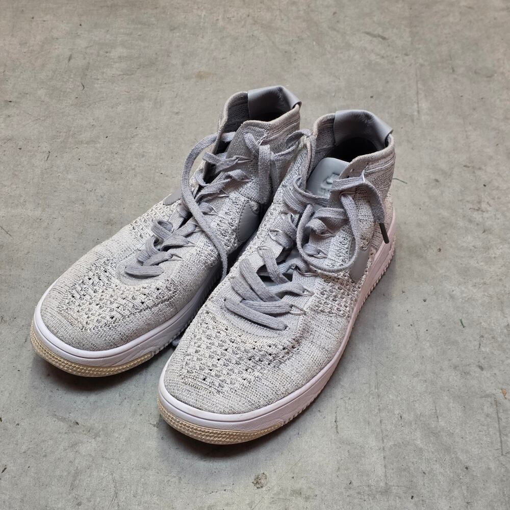 Nike Lunar Force 1 Flyknit Men US 10.5 Gray Casual